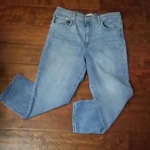 Ella Moss high rise straight crop jeans